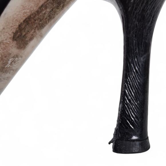 Materia Prima Goffredo Fantini Black Leather Mules 35.5 Made in Italy Heels - Picture 10 of 14